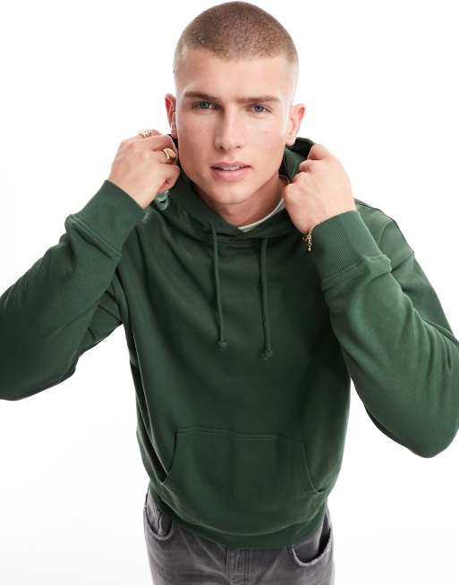 New Look - Sweat à capuche - Vert moyen