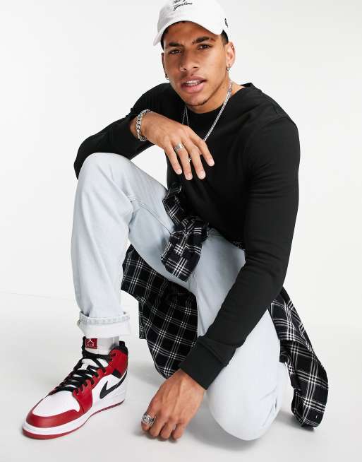 New Look - Sweat ras de cou - Noir