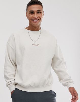 New Look - Sweater met Nevada print in kiezelkleur-Kiezelkleurig