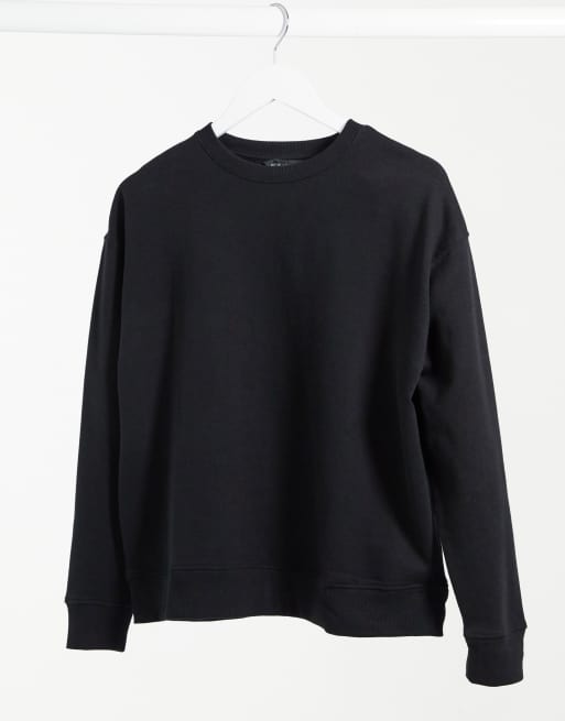 New look black sweatshirt best sale