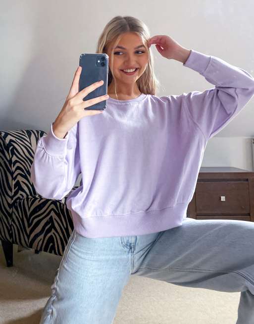 New Look – Sweatshirt in Flieder