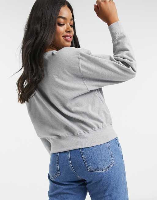 New look hot sale grey sweatshirt