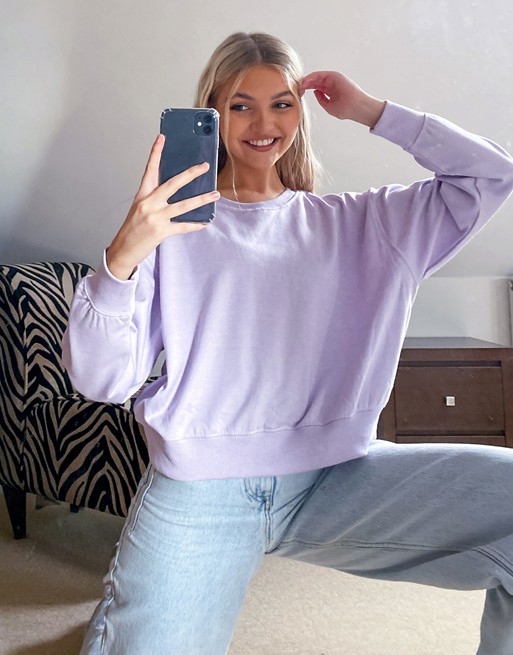 New Look sweatshirt in lilac