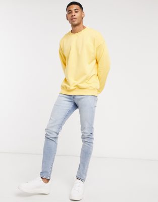 yellow hoodie new look