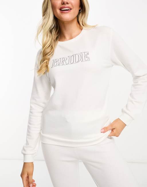New Look - Sweatshirt met 'Bride' tekst in wit