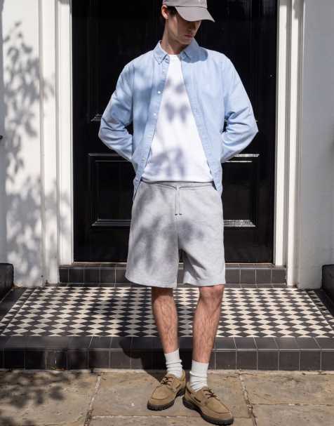 New Look sweatshorts in grey marl