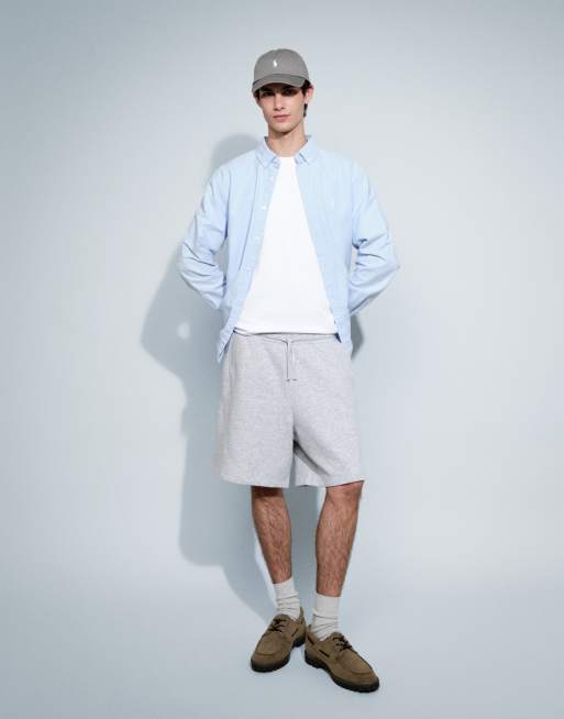 New Look – Sweatshorts in meliertem Grau, 3 von 9