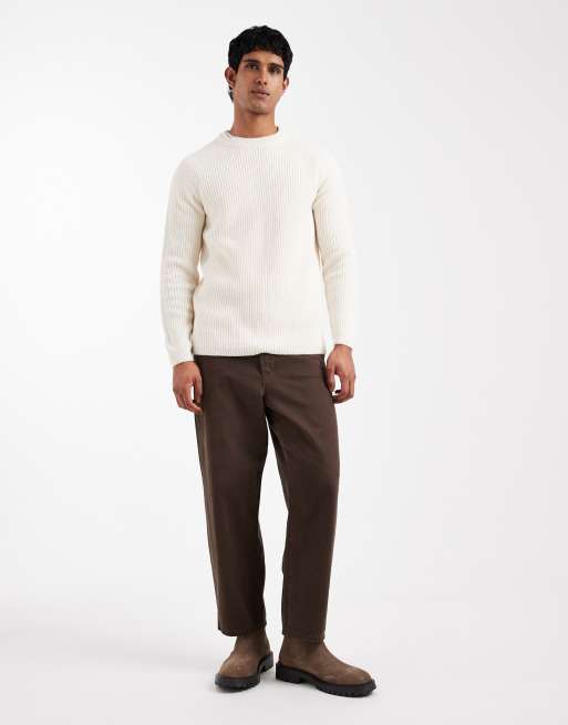 New Look – Sweter oversize w kolorze ecru z okrągłym dekoltem, 2 z 5