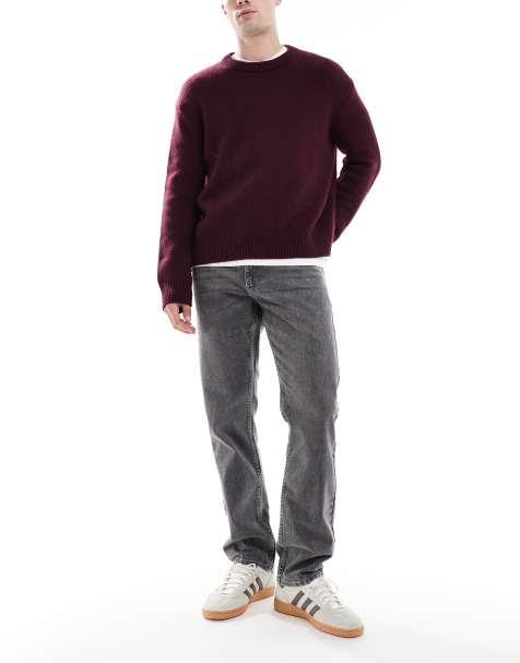 New Look straight leg jean in mid grey