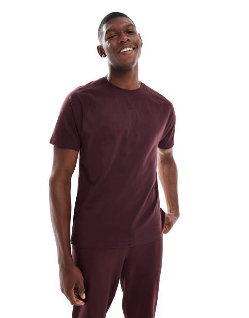 New Look t-shirt and trackies pyjama set in dark brown, 4 of 4