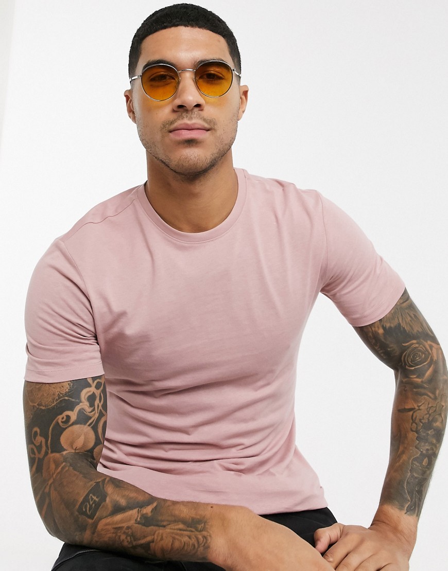 New Look - T-shirt attillata rosa pastello