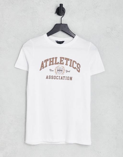 New Look - T-shirt bianca con scritta 
