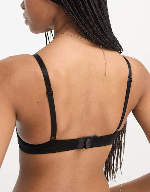 New Look t-shirt bra in black