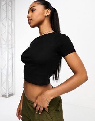 New Look baby tee in black - ASOS Price Checker