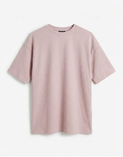 New Look - T-shirt d'ensemble gaufré - Rose, 6 de 10