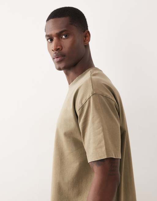 New Look - T-shirt d'ensemble oversize - Kaki délavé, 4 de 5