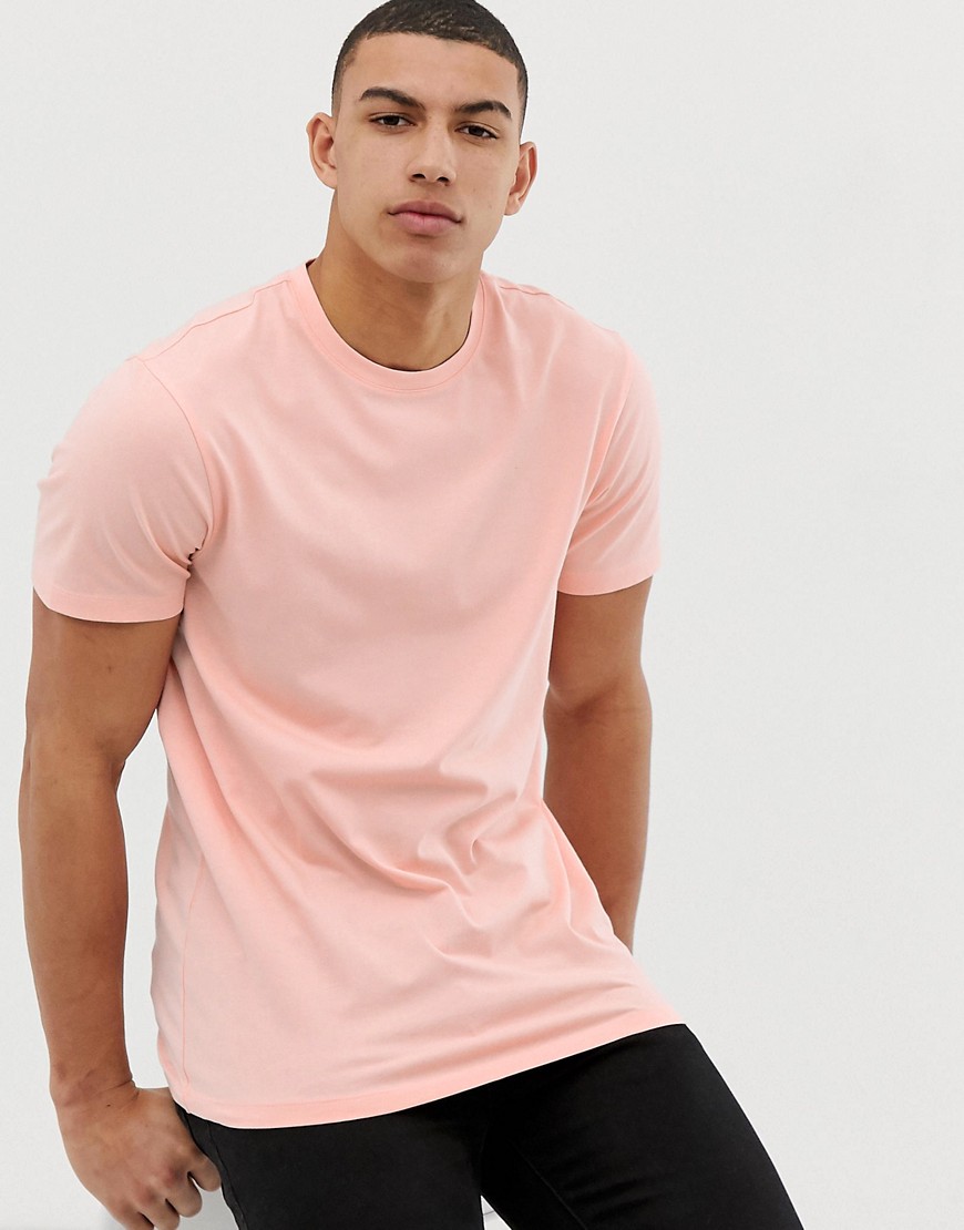 New Look - T-shirt girocollo corallo-Rosa