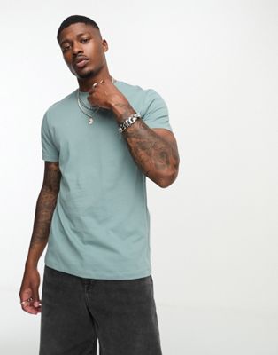 New Look crew t-shirt in teal - ASOS Price Checker