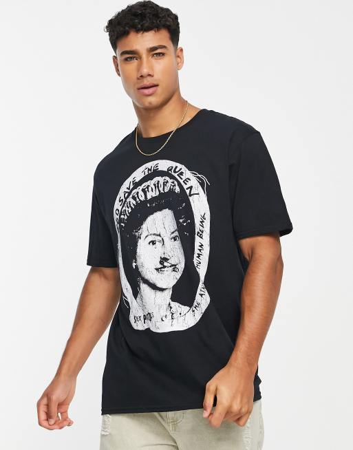 New Look – T-Shirt in Schwarz mit <em>Sex Pistols</em>-Print