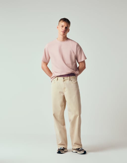 New Look - T-shirt in tessuto a nido d'ape rosa in coordinato, 2 di 10