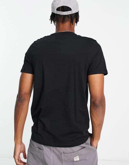 New Look - T-shirt met geborduurde roos in zwart, 2 van 4