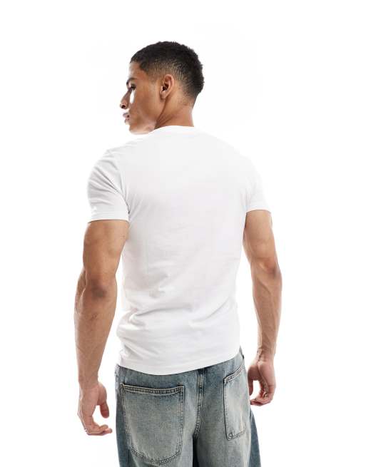 New Look - T-shirt moulant - Blanc 