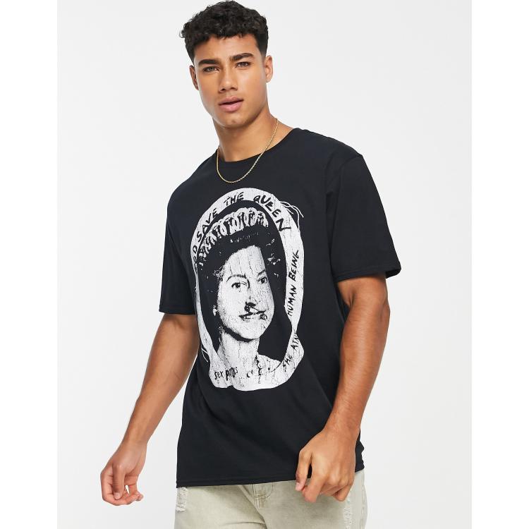 New Look T shirt nera con stampa dei Sex Pistols ASOS 