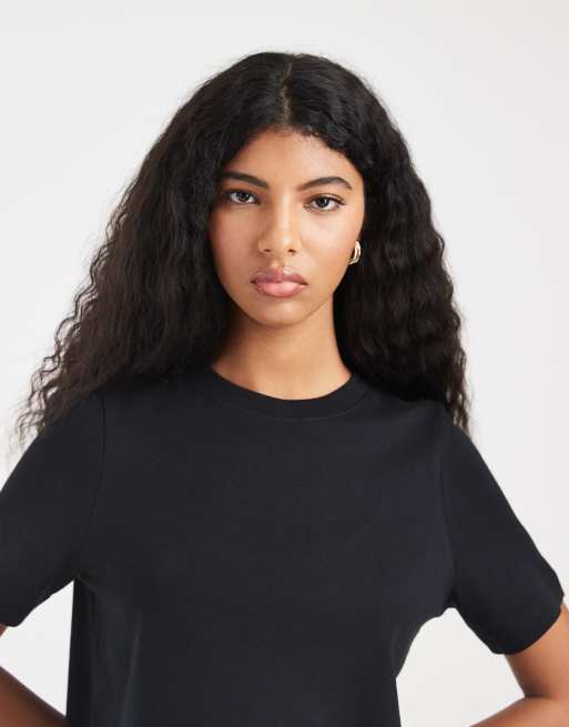 New Look - T-shirt premium nera, 2 di 4