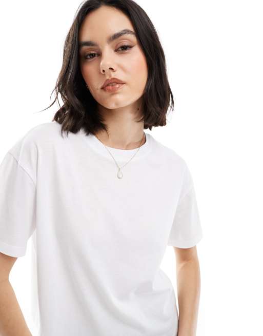 New Look - T-shirt squadrata bianca