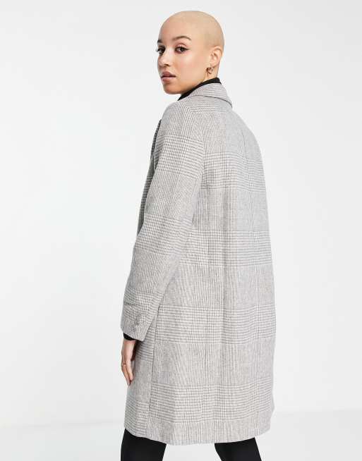 New look clearance check tailored coat