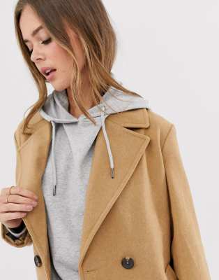 new look tailored maxi coat in camel