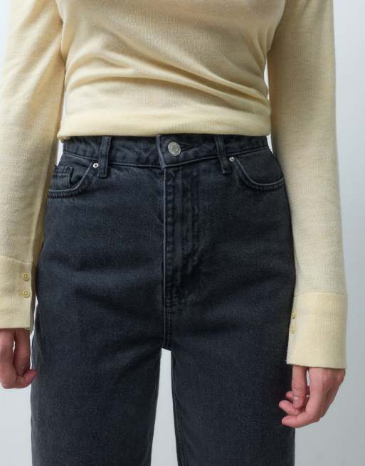 New Look Tall Adalae wide leg jeans in black, 4 of 5