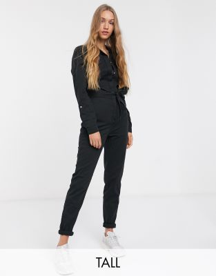 new look boiler suit black