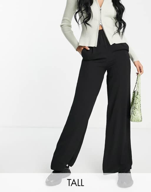 New Look Tall - Bukser med vide ben i sildebensmønster