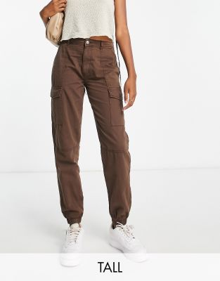 New Look Tall New Look Tall cargo trouser in brown
