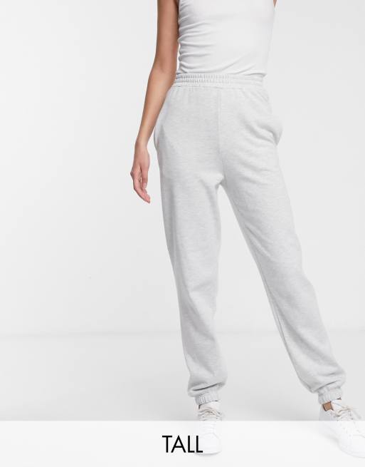 New Look Tall cuffed jogger in light grey ASOS