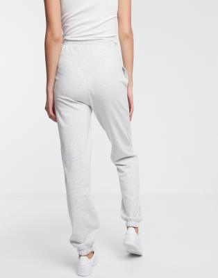light grey cuffed joggers