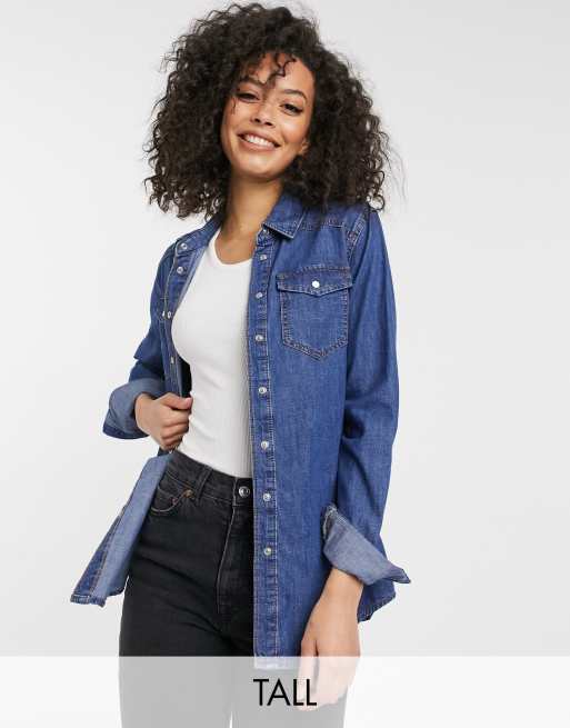 Women's Tall Denim Shirt