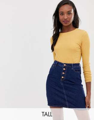 tall denim skirt