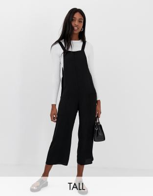 black dungarees jumpsuit