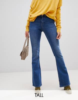 New Look Tall flare jeans in blue