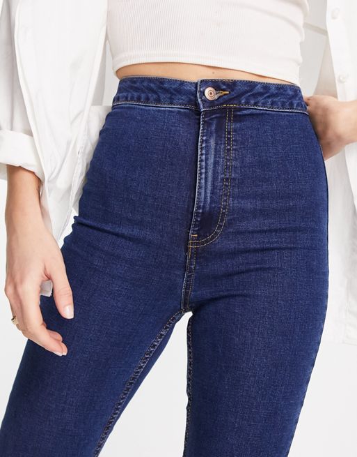 New Look Tall flared jean in midwash blue - ShopStyle