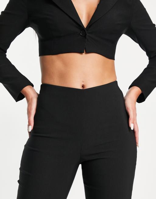 New Look Tall flare trouser in black