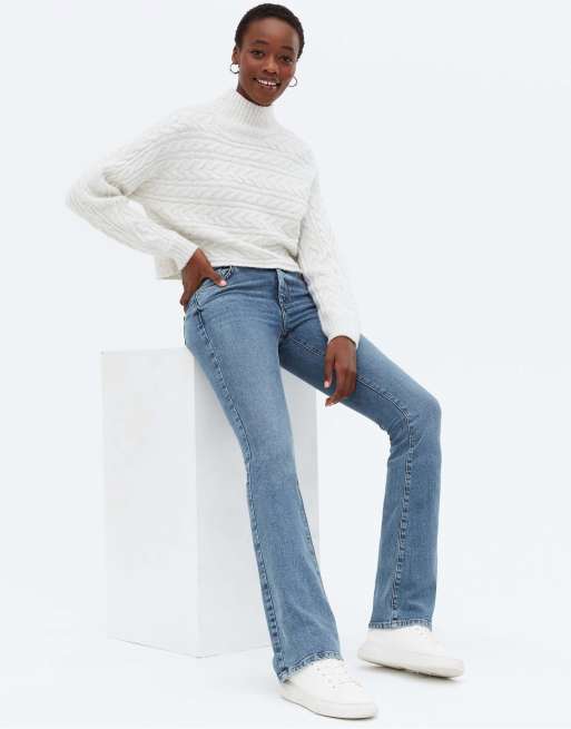 Tall Mid Waist Flared Jeans