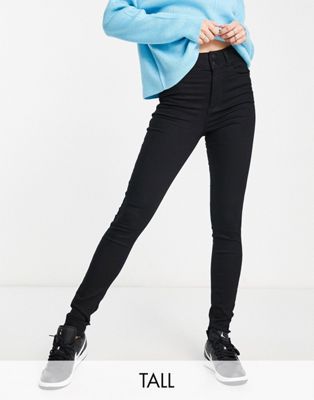 New Look Tall highwaist skinny jean in black - ASOS Price Checker