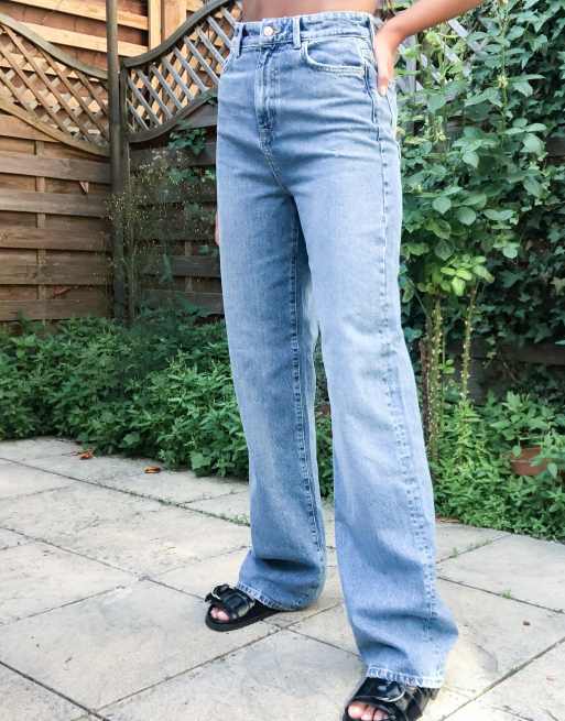 New Look Tall - Jeans met wijde pijpen in middenblauw, 4 van 4