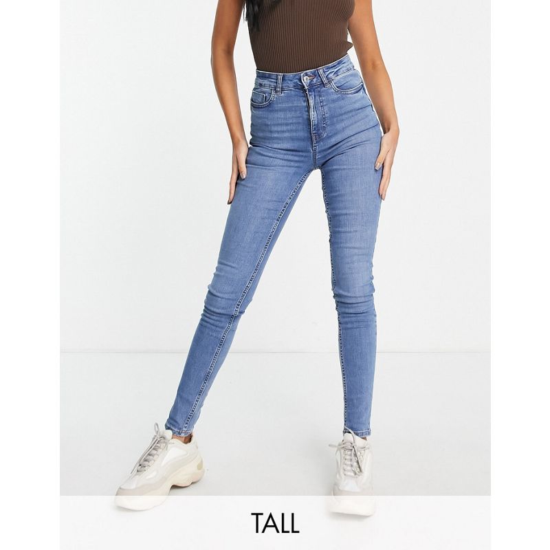 Donna Jeans New Look Tall - Jeans skinny push-up modellanti blu medio