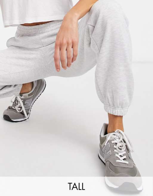 New Look Tall - Joggingbroek met boorden in middengrijs
