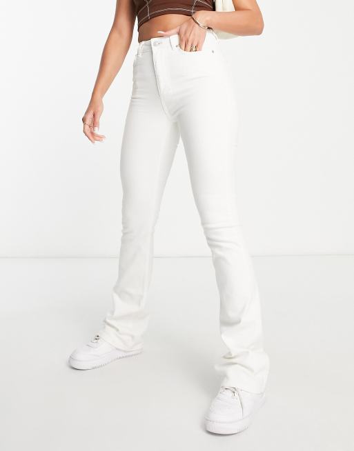 New Look Tall – Kremowe jeansy z rozszerzanymi nogawkami, 4 z 4