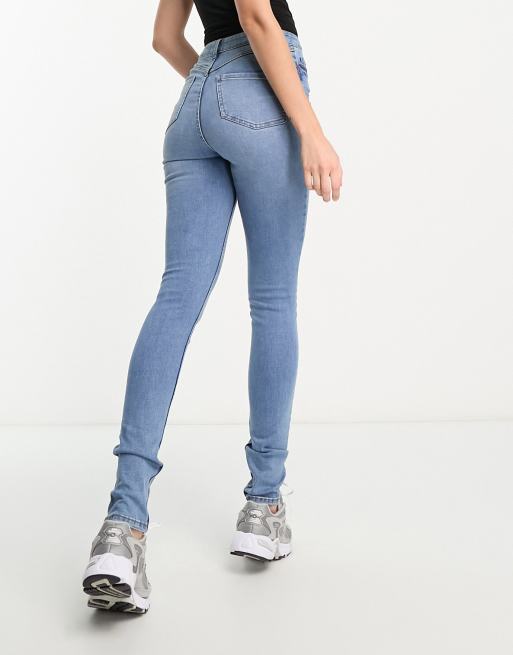 New Look Tall - Lift & shape - Skinny-jeans i mellemblå, 3 af 5